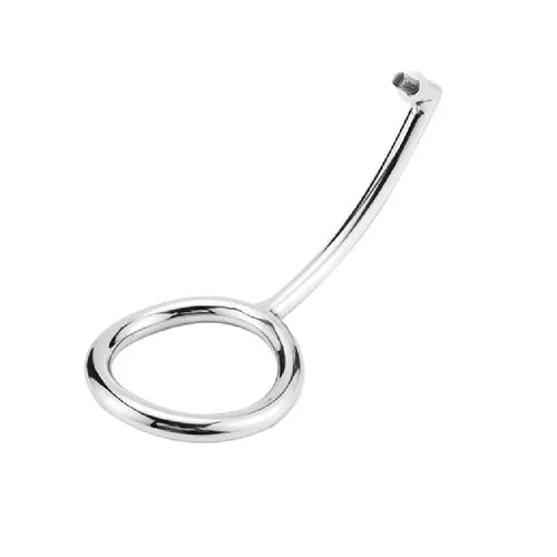 Stainless Steel Ring with Cock Set Anal 4663 DiscreetChoice Hook 0603